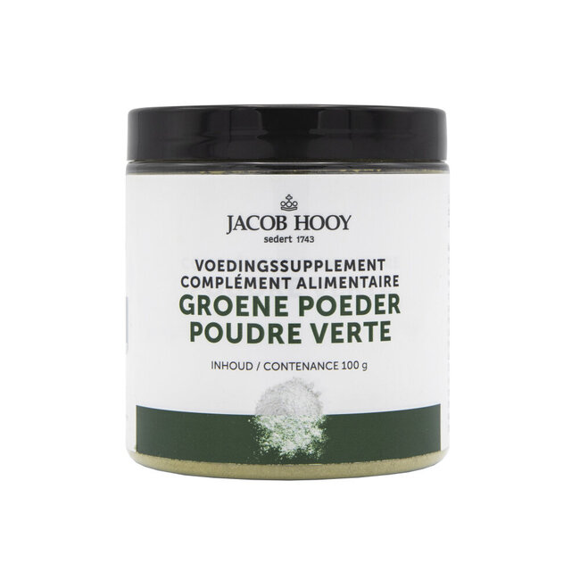 Jacob Hooy Groene poeder pot 100 Gram