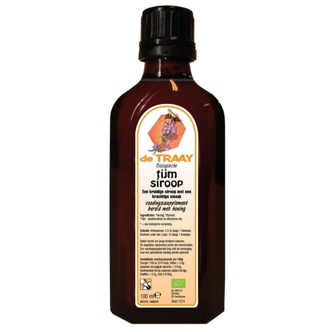Traay Tijm siroop eko bio 100 Milliliter