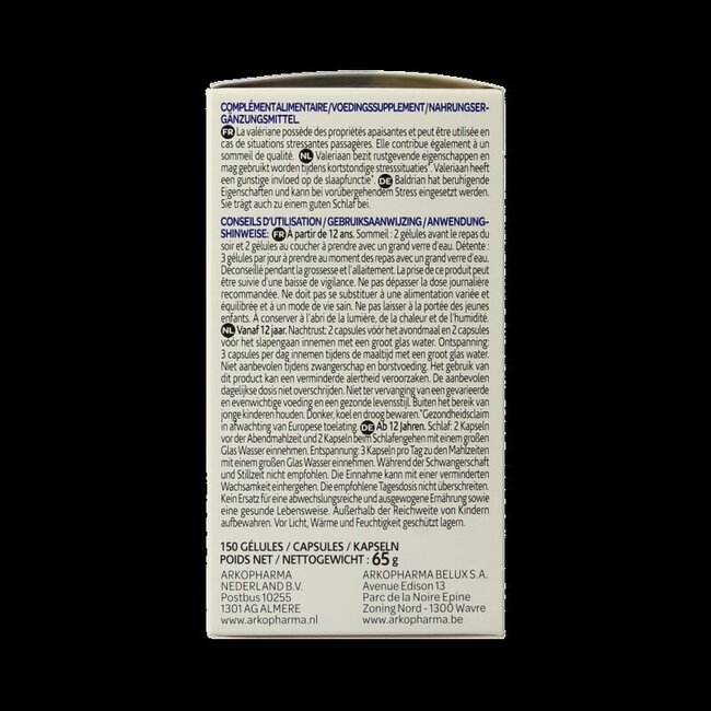 Arkogélules Valériane bio 150 Gélules