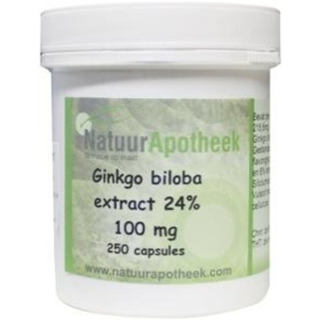 Natuurapotheek Ginkgo biloba 24% 160mg 250 Capsules