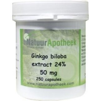 Natuurapotheek Natuurapotheek Ginkgo biloba 24% 50mg 250 Capsules