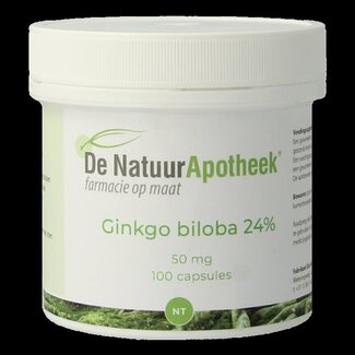 Natuurapotheek Natuurapotheek Ginkgo biloba 24 % 50 mg 100 gélules
