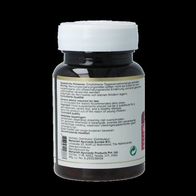 Maharishi Ayurv Ayurskin beauté peau jeune 60 comprimés