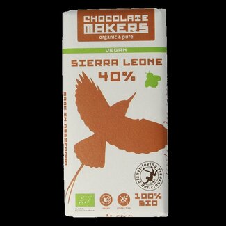 Chocolatemakers Chocolatemakers Little bee eather 40% vegan bio 80 Gram
