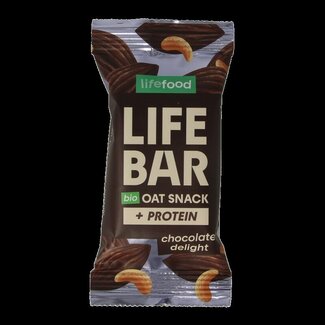 Lifefood Lifefood Lifebar barre d'avoine protéinée chocolat delight bio 40 g