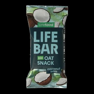 Lifefood Lifefood Lifebar oatsnack kokos bliss bio 40 Gram