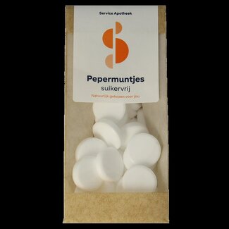 Service Apotheek Pepermunt pastilles suikervrij 110 Gram