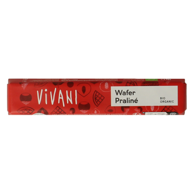Vivani Chocolate To Go wafer praline bio 40 Gram