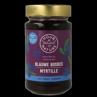 Your Organic Nature Your Organic Nature Fruit beleg blauwe bosbes bio 250 Gram