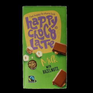 Happy Chocolate Happy Chocolate Milk hazelnut bio 200 Gram