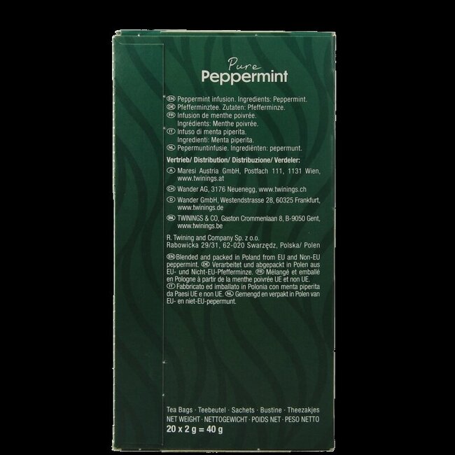 Twinings Pepermunt 20 Zakjes