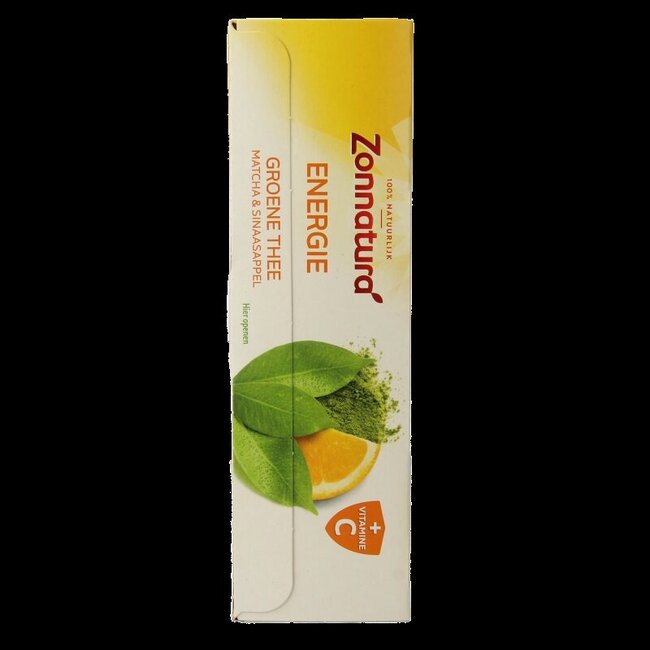 Zonnatura Energie groene thee met vitamine C bio 20 Zakjes