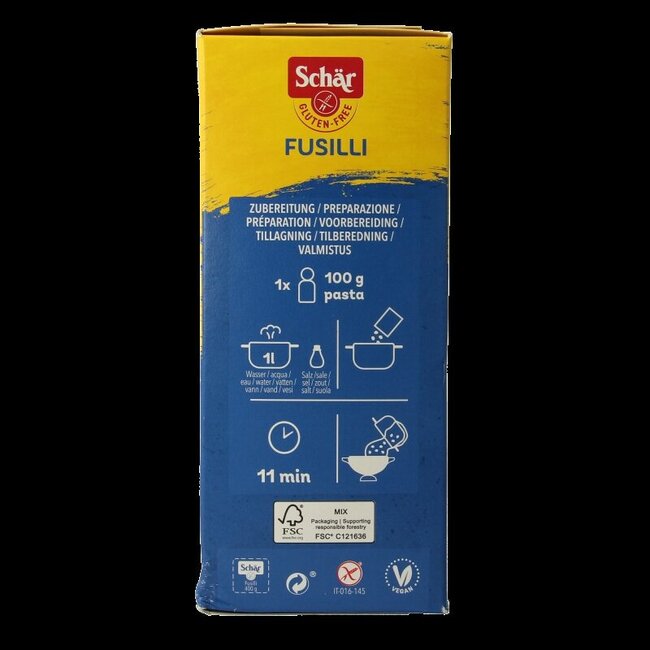 Schar Pasta fusilli glutenvrij 400 Gram