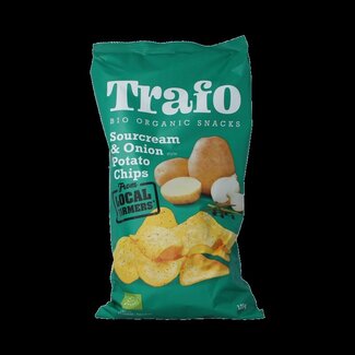 Trafo Trafo Chips sour cream & onion bio 125 Gram