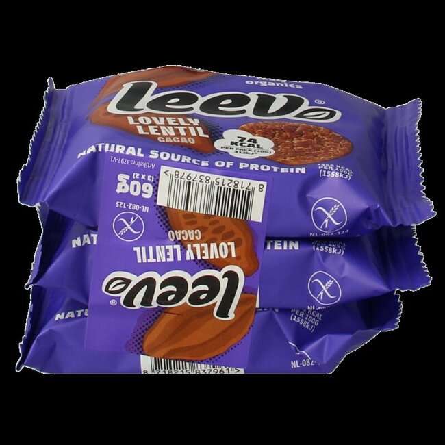 Galettes de lentilles Leev Lovely cacao bio 60 g