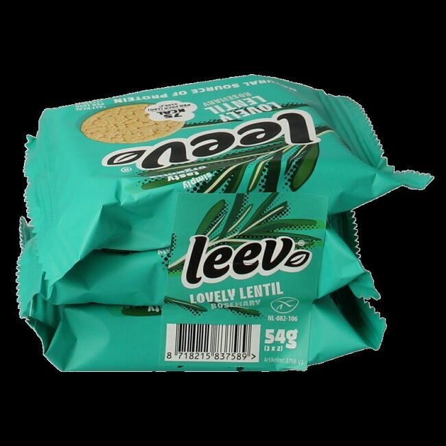 Leev Lovely galettes de lentilles romarin bio 54 g