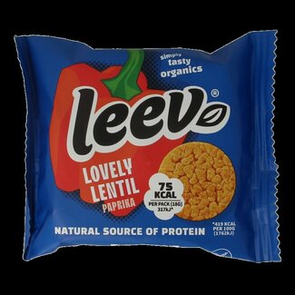 Leev Galettes de lentilles bio au paprika Leev Lovely 18 g