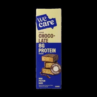 WeCare WeCare High protein bars chocolate 81 Gram