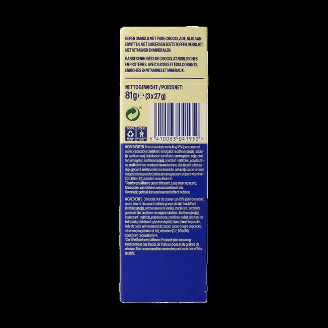 WeCare High protein bars chocolate 81 Gram