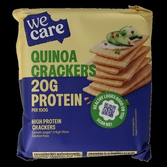 WeCare WeCare High protein quinoa crackers 100 Gram