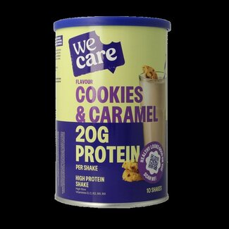 WeCare WeCare High protein shake cookies & caramel 340 Gram
