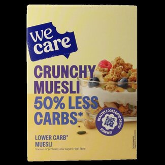 WeCare WeCare Lower kcal/carb crunchy muesli 325 Gram