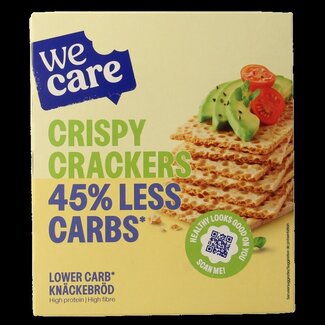 WeCare WeCare Lower kcal/carb crispy crackers 100 Gram