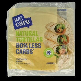 WeCare Tortillas naturelles WeCare à teneur réduite en calories et glucides 160 g