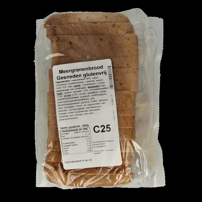 Pain multicéréales tranché sans gluten Bezgluten 300 g