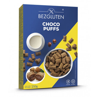 Bezgluten Bezgluten Choco puffs glutenvrij 250 Gram