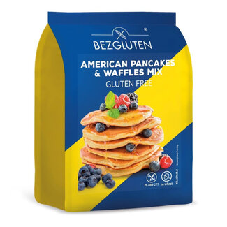 Bezgluten Bezgluten American pancakes & waffles mix glutenvrij 300 Gram