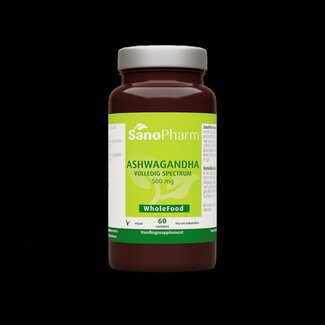 SanoPharm SanoPharm Ashwagandha wholefood 60 Capsules