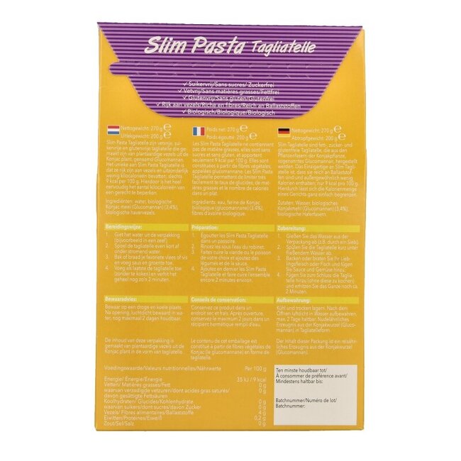 Slim Pasta Tagliatelle Bio 270 g