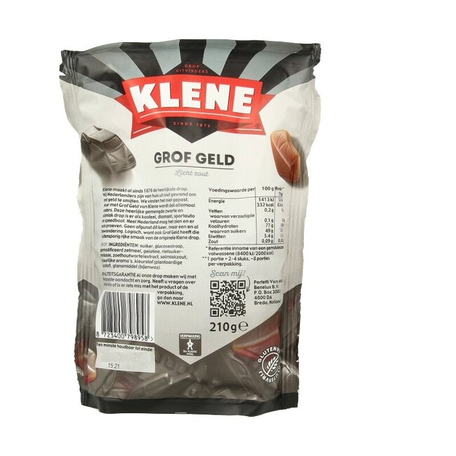 Klene Grof geld 210 g