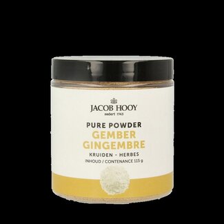 Jacob Hooy Jacob Hooy Pure powder gember  115 Gram