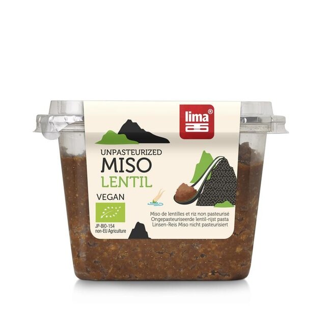 Lima Linzen miso ongepasteuriseerd bio 300 Gram