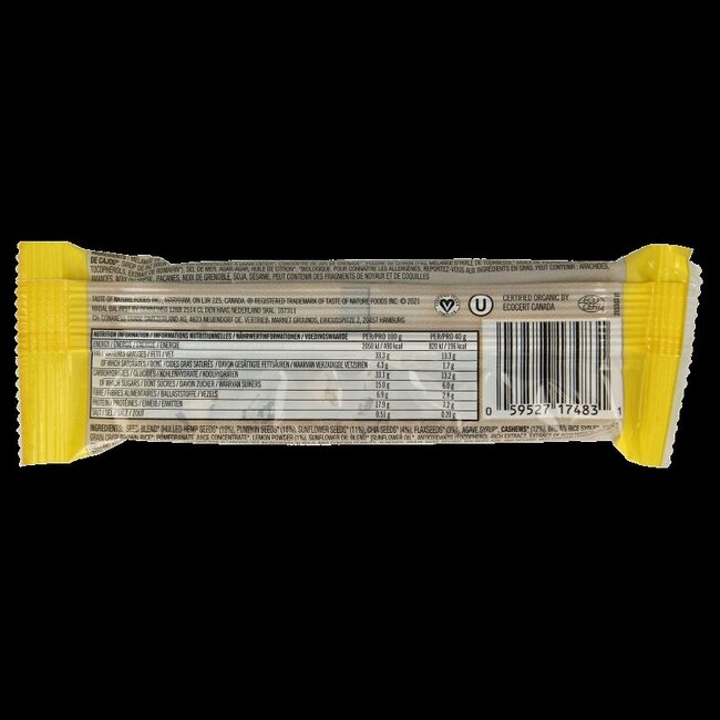 Taste Of Nature Cajou Citron bio 40 Grammes