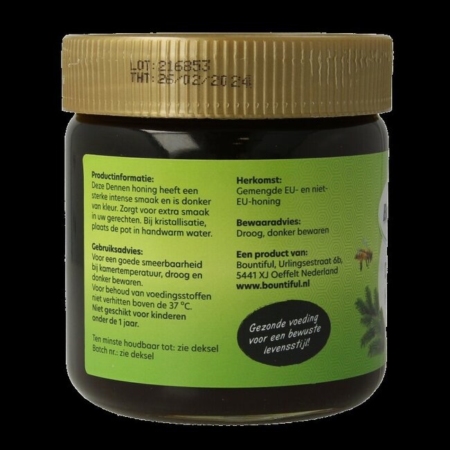 Bountiful Dennen honing 500 Gram