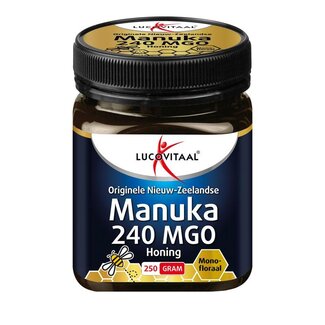 Lucovitaal Lucovitaal Manuka honing 240 MGO  250 Gram