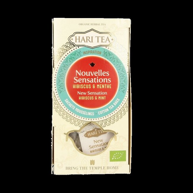 Hari Tea Hibiscus & mint new sensation bio 10 Stuks