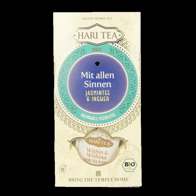 Hari Tea Jasmine tea & ginger within & without bio 10 Stuks