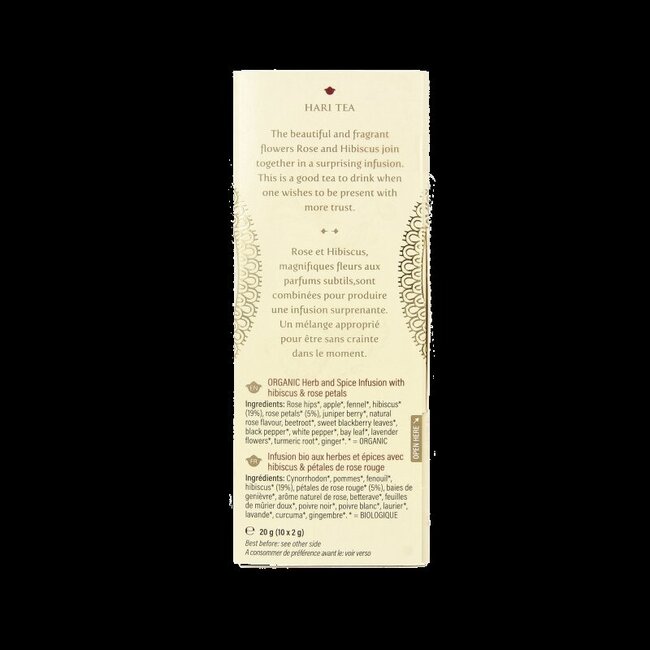 Hari Tea Rose & Hibiscus Face the Moment bio - 10 sachets