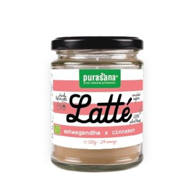 Purasana Latte ashwagandha kaneel vegan bio 120 Gram