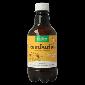 Purasana Purasana Kombucha curcuma vegan bio 330 Milliliter