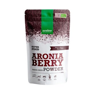 Purasana Purasana Aronia appelbespoeder vegan bio 200 Gram