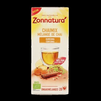 Zonnatura Zonnatura Chai mix curcuma bio 20 sachets