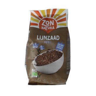 Zonnatura Zonnatura Lijnzaad heel bio 400 Gram