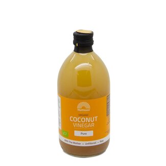 Mattisson Mattisson Organic coconut vinegar pure - kokosazijn bio 500 Milliliter