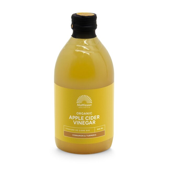 Mattisson Apple cider vinegar Cinnamon&turmeric appelaz bio 500 Milliliter