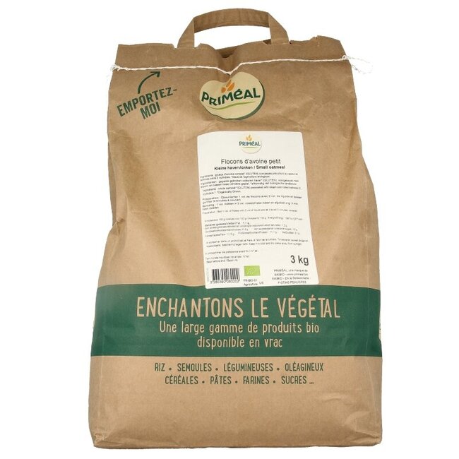 Primeal Havervlokken bio 3 Kilogram